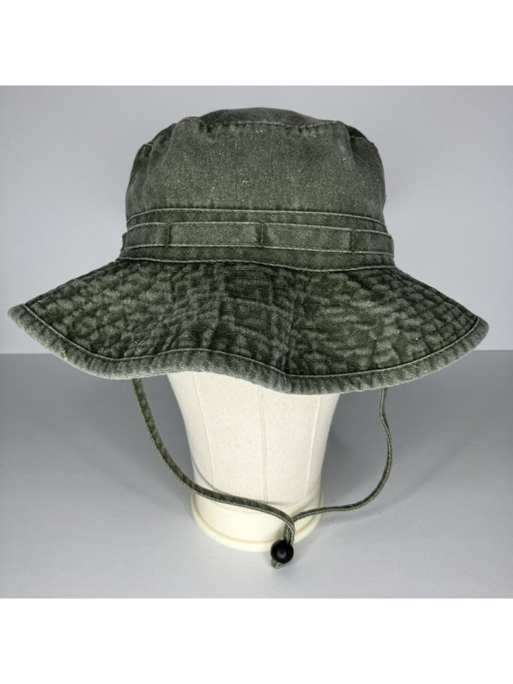 DPC Dorfman Pacific Co. Green Boonie Bucket Hat Drawstring S/M